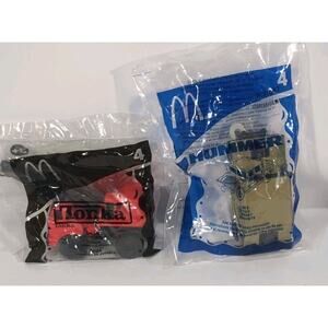 McDonald's Tonka crane & h1 hummer happy meal toys Lot 2 sealed Vtg 2003 2006